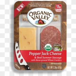 Pepper Jack & Original Summer Sausage Snack - Organic Valley Snack Kit Clipart
