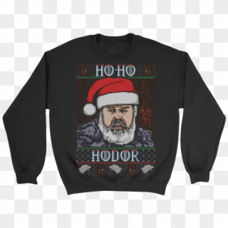 Ho Ho Hodor Holiday Sweater - Ho Ho Hodor Clipart