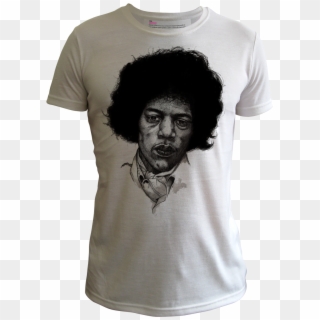 Jimi Hendrix Portrait Men White Clipart