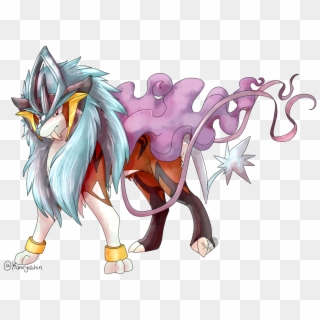 #trickyfusions Raikou, Entei And Suicune Fusion ^^pic - Entei Raikou Suicune Fusion Clipart