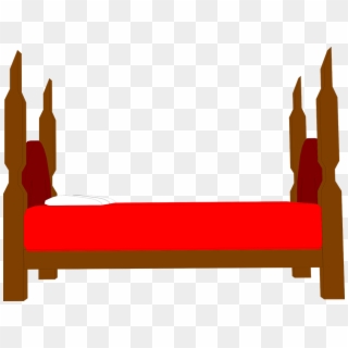 Bed Cartoon Bedroom Drawing Furniture Bedding - Cartoon Red Bed Clipart