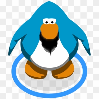 Beard Clipart Club Penguin - Club Penguin Blue Penguin - Png Download