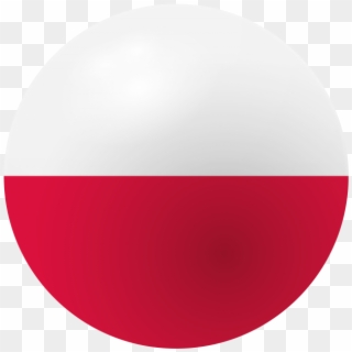 Poland Flag Icon - Circle Clipart