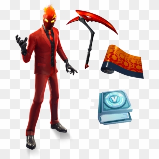 30 Leaked Cosmetics Skins, Pickaxes, Back Bling, Gliders, - Pack Inferno Fortnite Clipart