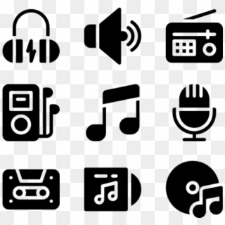 Music - Gas Station Icons Clipart