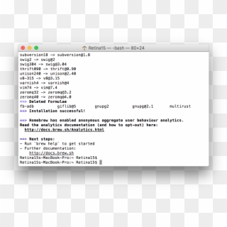 You'll See A Bunch Of Commands Scrolling By In Terminal - Install Xlrd On Mac Clipart