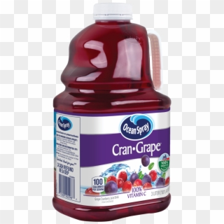 Ocean Spray Juice Drink, Cranberry Grape Juice, - Plastic Bottle Clipart