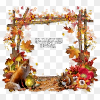 Fall Cluster Frame , Png Download - Old World Monkey Clipart