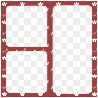 800 X 800 9 - Red Collage Frame Png Clipart