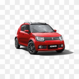 Ignis Car In Red W-midnight Black Color - Hatchback Clipart