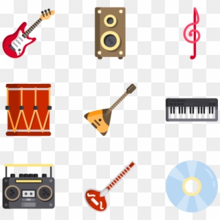 Music - Music Instrument Icon Vector Png Clipart