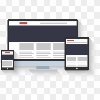 Web Design Flat Responsive Converted - Responsive Web Design Clipart
