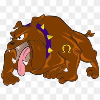 Bulldog Cartoon Angry Dog Attacking Animal - Cartoon Omega Psi Phi Clipart