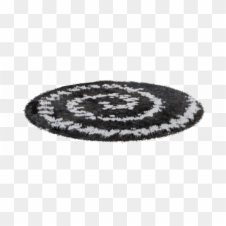 Round Rug Black And White - Round Carpet Png Clipart