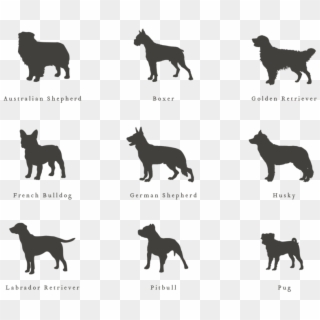 Oval Dog 2 - Pit Bull Silhouette Clipart