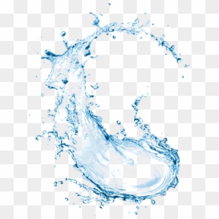 Blue Water Drop - Water Splash Effect Png Clipart