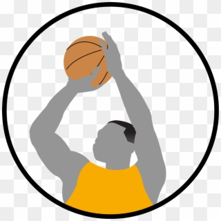 Svg Freeuse Stock Basketball Player Shooting Clipart - Dribble Basketball - Png Download