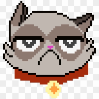 Grumpy Cat - Pixel Art Grumpy Cat Clipart