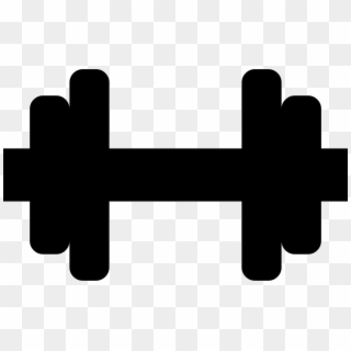 Jpg Black And White Download Dumbbell Png Icon Free - Dumbbell Clipart Free White Transparent Png