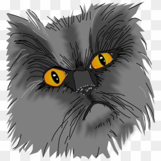 A Grumpy Cat Vector - Asian Clipart