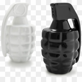 Porcelain Hand Grenade Salt & Pepper Shaker Set-0 - Salt Grenade Clipart