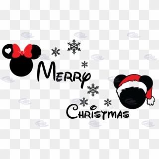 Disney Christmas Png Mickey Head Christmas Olivero - Mickey And Minnie Merry Christmas Clipart