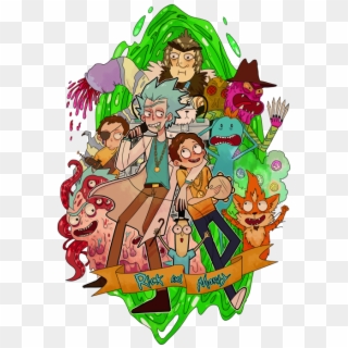 Resultado De Imagen De Rick Y Morty Fan Art - Drawing Rick And Morty Characters Clipart