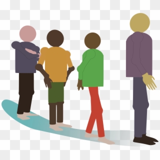 People Standing In Line Clipart - Waiting In Line Clip Art - Png Download