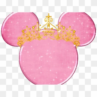 Mickey Mouse Head Png - Pink And Gold Minnie Mouse Head Clipart