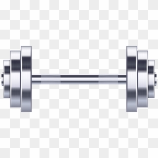 Gym Dumbbell Transparent Image - Barbell Clipart