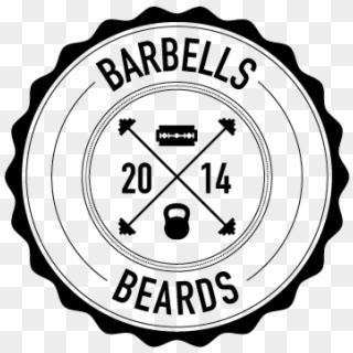 Barbells & Beards - - Logo Clipart