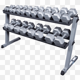 Body-solid Dumbbell Rack - Body Solid Hex Dumbbells Clipart