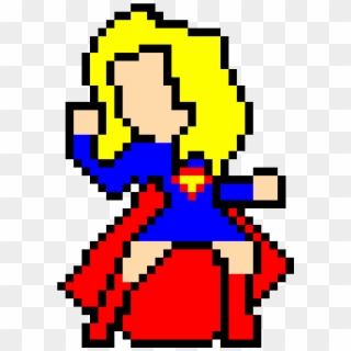 Supergirl - Pixel Art Koro Sensei Clipart