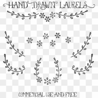 Hand Drawn Laurel Png - Laurel Clip Art Free Transparent Png