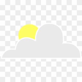 Sun Behind Cloud Clipart Vector Clip Art Online Royalty - Sun Going Behind Clouds Cartoon - Png Download