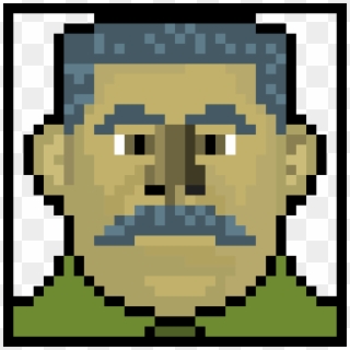 Stalin Avatar - Pixel Art Head Base Clipart