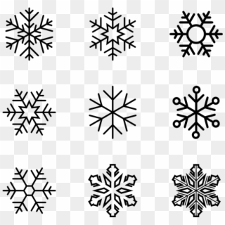 Snowflakes - Snowflake Icons Clipart