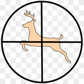 Crosshairs Png - Deer Hunting Clip Art Transparent Png