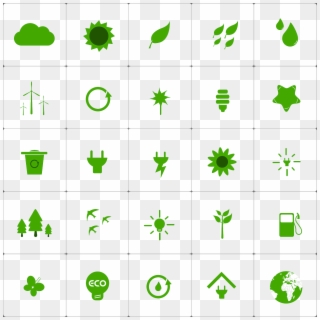 Green Fleet And Ecodriving - Green Living Icons Clipart