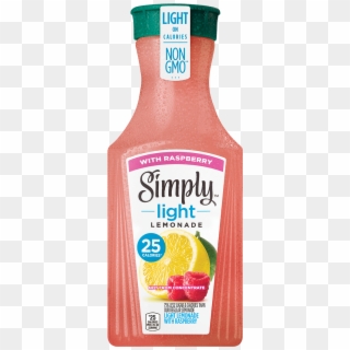 Simply Light Lemonade With Raspberry - Simply Light Pulp Free Orange Juice Clipart