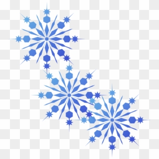 Png Royalty Free Snowflakes Blue Clip Art At Clker - Blue Snowflakes Clipart Transparent Png