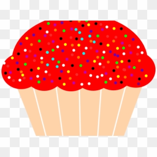Red Clipart Cupcake - Cupcake Clipart Transparent Background - Png Download