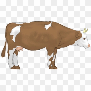 Yoga Clipart Cow - Dairy Cow - Png Download