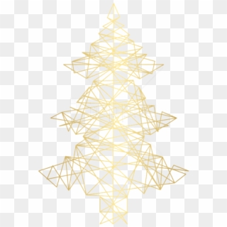 Free Png Gold Decorative Xmas Tree Png - Christmas Lights Clipart