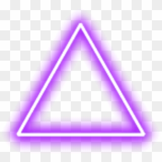 #purple ##neon #triangle #border #png #freetoedit - Lighting Triangle Png Clipart