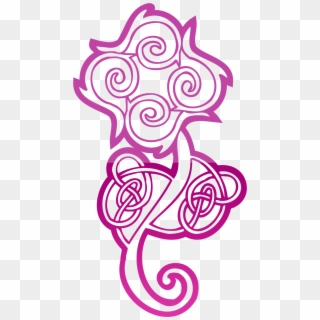 Celtic Ornament Vector Free Spiral Flower - Celtic Rose Designs Clipart