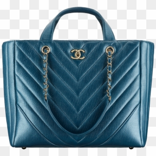 Large Shopping Bag, Metallic Calfskin & Gold Tone Metal - Chanel Chevron Statement Shopping Bag Clipart