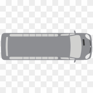 View,vehicle,gray,grey - Bus Top View Png Clipart