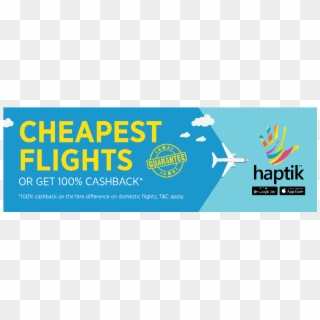 Haptik Promises The Cheapest Flight Tickets Or Your - Airlines Hoarding Clipart