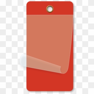 Red Self-laminating Blank Inspection Tag - Mobile Phone Clipart
